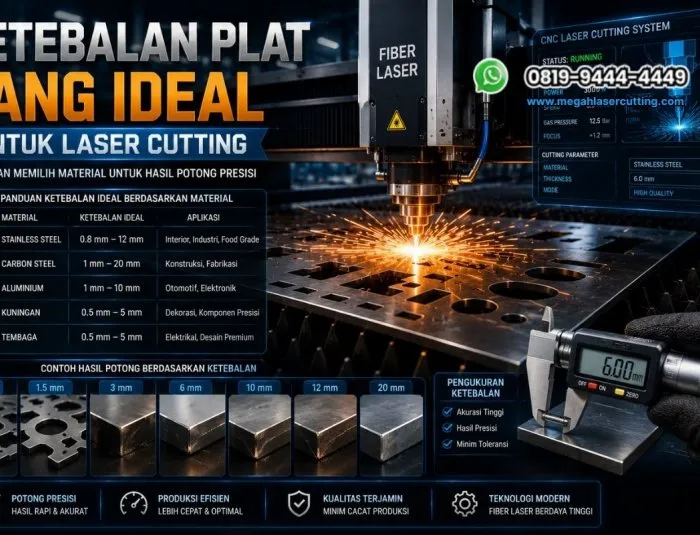 Ketebalan Plat yang Ideal untuk Laser Cutting