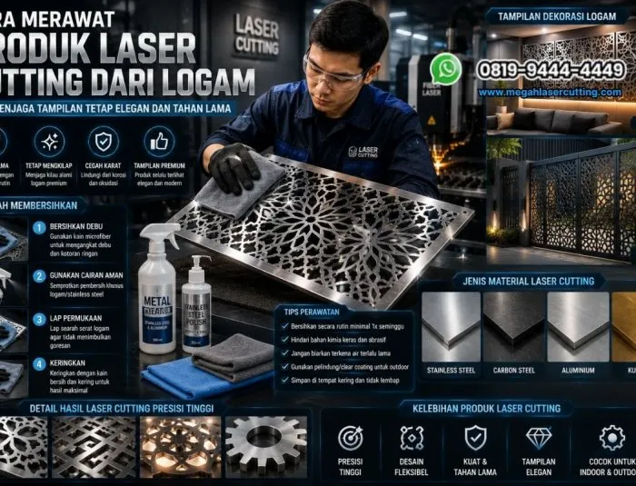 Cara Merawat Produk Laser Cutting dari Logam