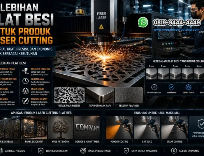 Kelebihan Plat Besi untuk Produk Laser Cutting