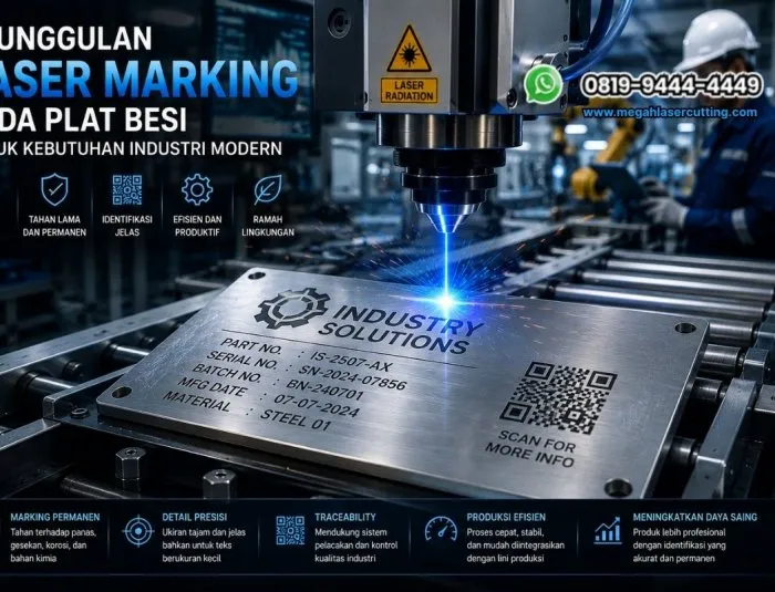 Keunggulan Laser Marking pada Plat Besi untuk Kebutuhan Industri Modern