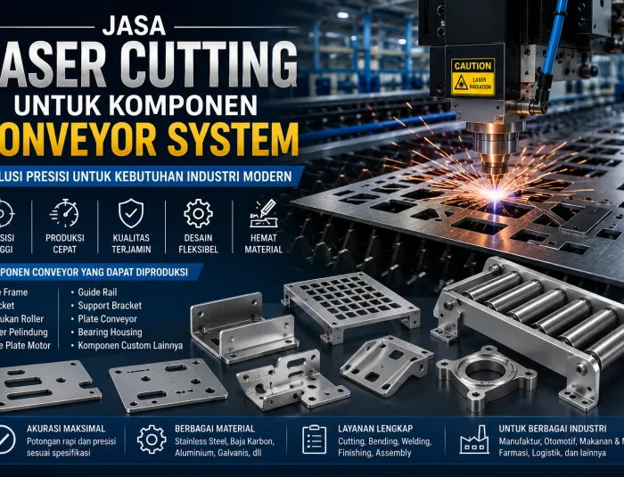Jasa Laser Cutting untuk Komponen Conveyor System