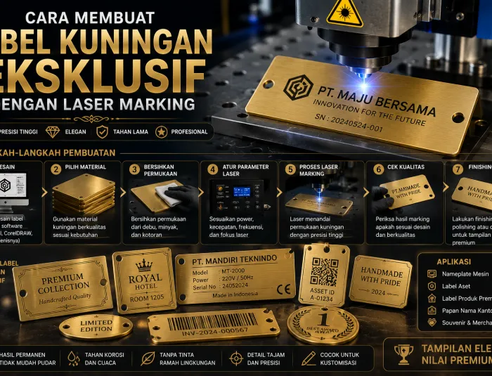 Cara Membuat Label Kuningan Eksklusif dengan Laser Marking