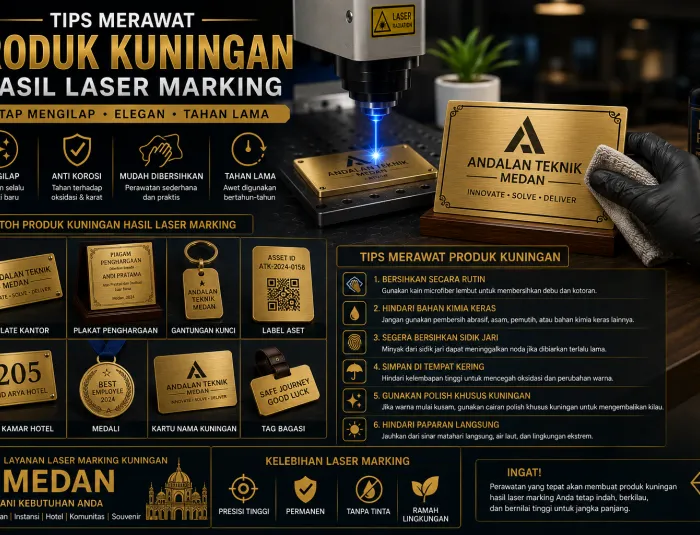 Tips Merawat Produk Kuningan Hasil Laser Marking