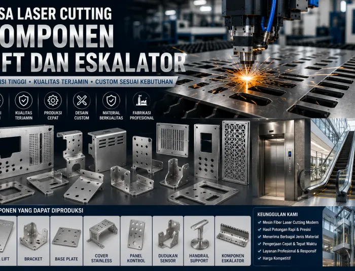 Jasa Laser Cutting Komponen Lift dan Eskalator
